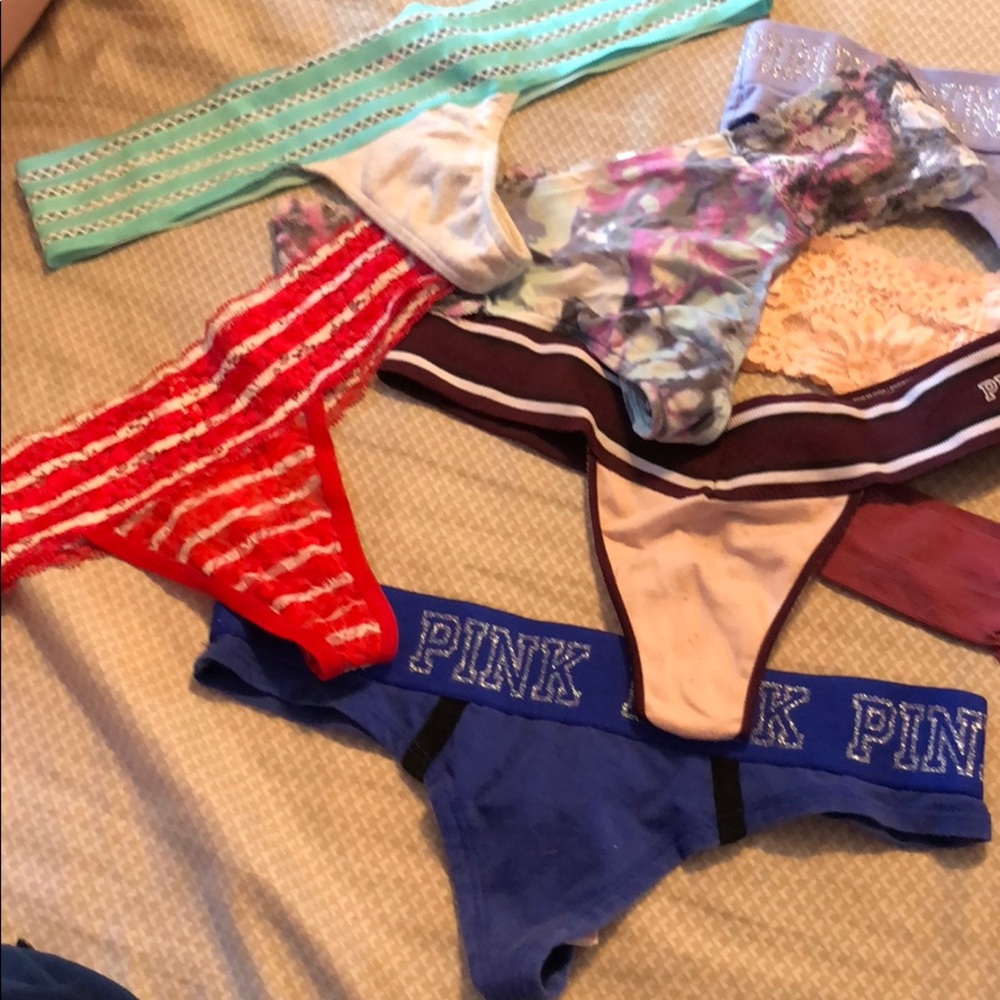 8 pairs of Victoria Secret PINK thongs